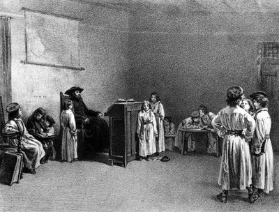 Esame in una scuola francese per ragazzi ebrei da Edouard Brandon